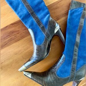 J Vincent Suede Heeled Boots